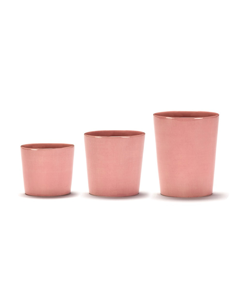 Feast - Set Of 4 Coffee Cups - Stoneware - Pink