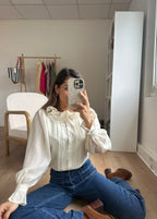 Blouse Brune Écru