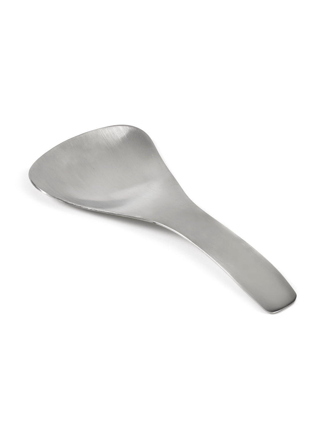 Triangle Spoon L Brushed Steel - By Bea Mombaers