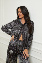 Camisa con bandana - Negro