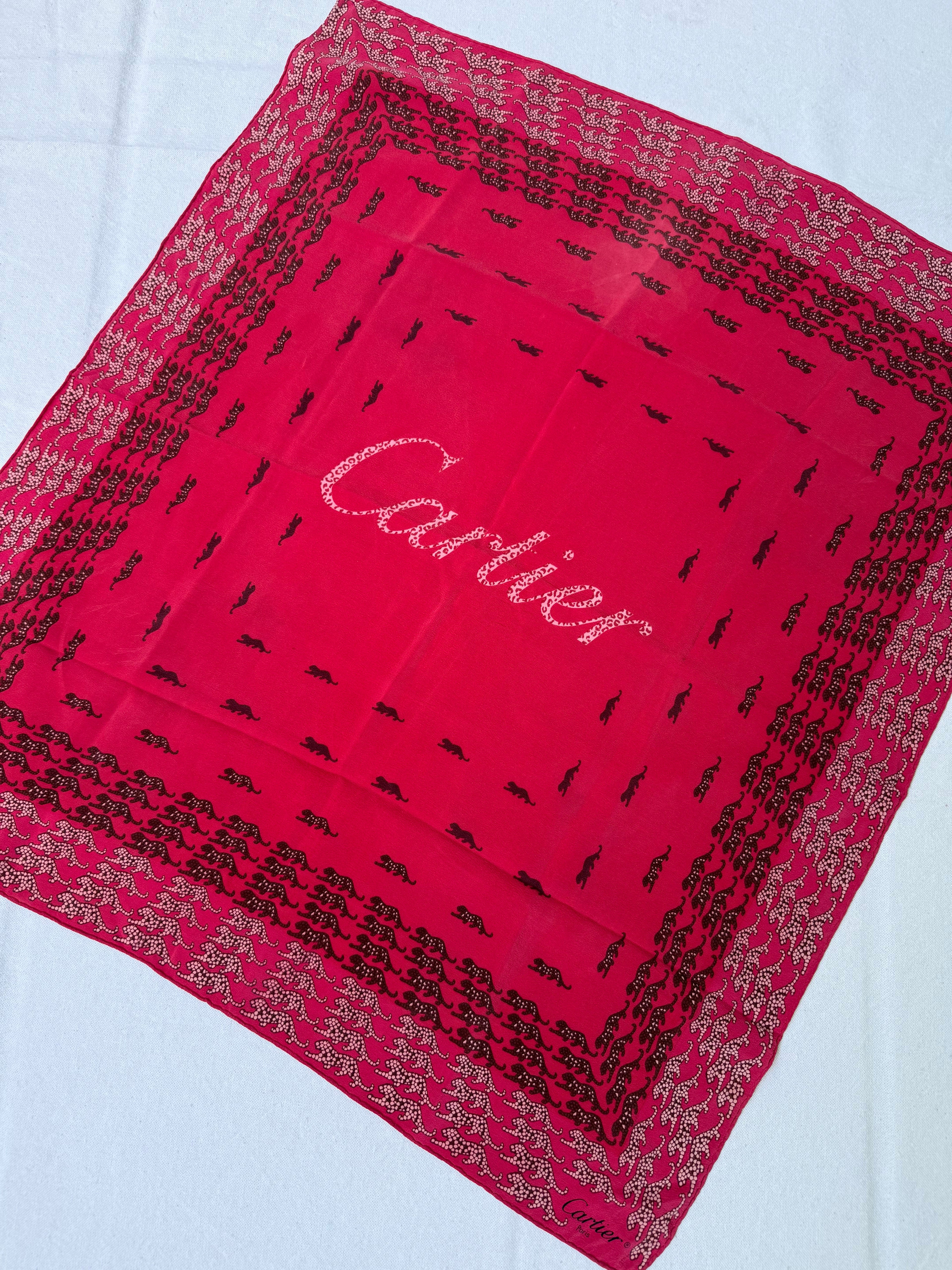 Cartier Scarf – Panther Patterns