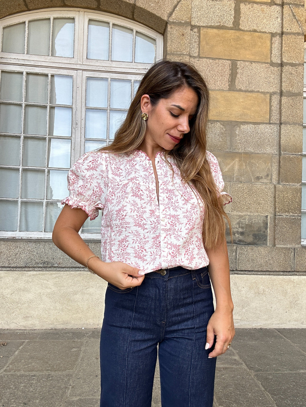 Blusa Manga Corta Mila Rose