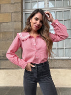 Anaëlle Claudine Collar Vichy Blouse