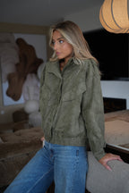 Chaqueta Alcina De Ante - Caqui