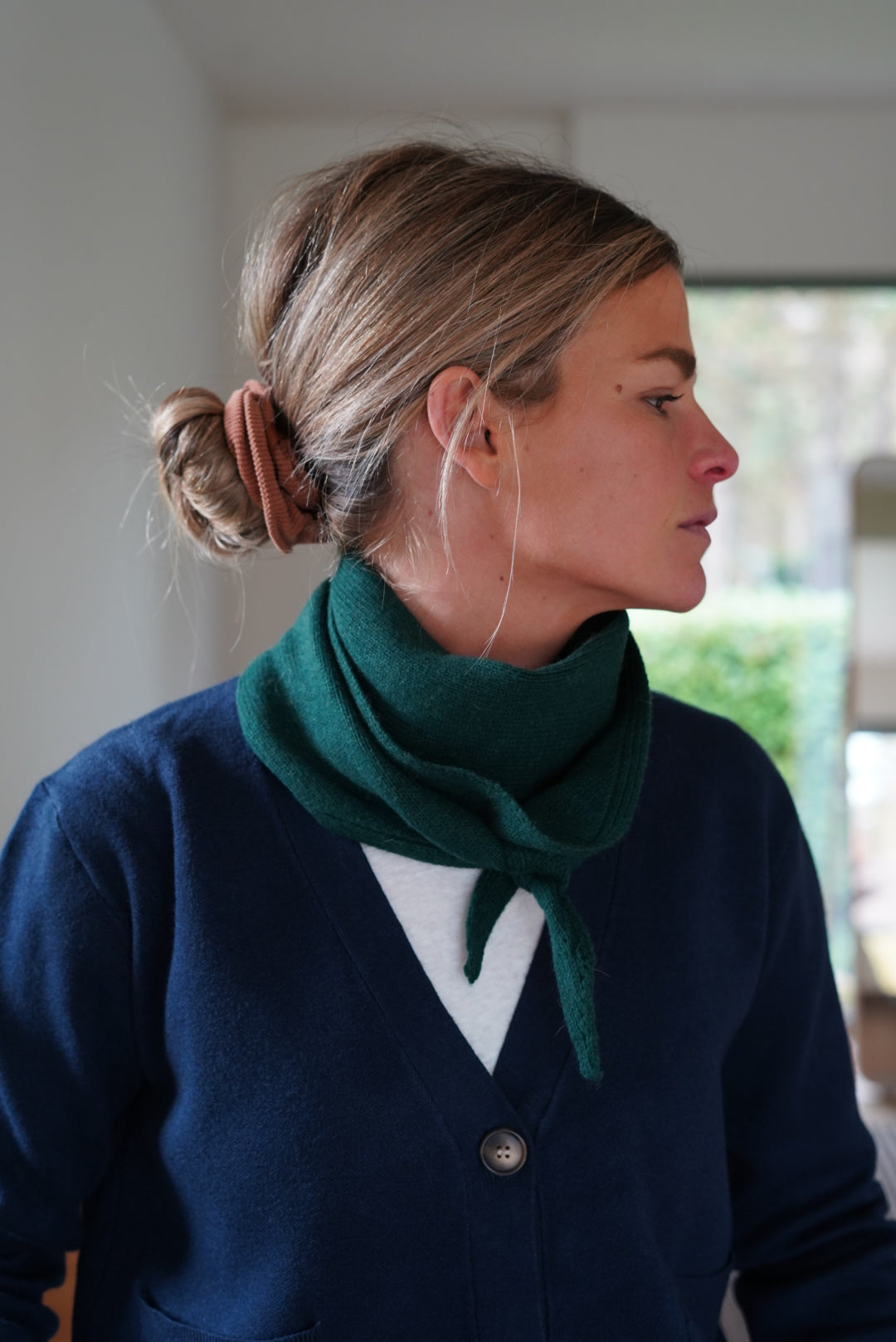 Foulard Max Maille Vert Foncé