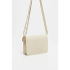 Amber Crocos Crossbody Bag - Off-White