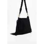 Lucy Fringes Handbag - Black