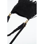 Lucy Fringes Handbag - Black