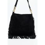 Lucy Fringes Handbag - Black