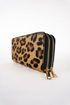 Portefeuille Edge - Motif Leopard Camel