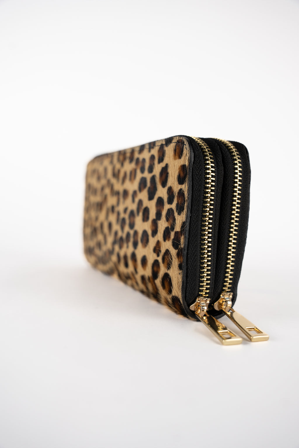 Portefeuille Edge - Motif Leopard Noir