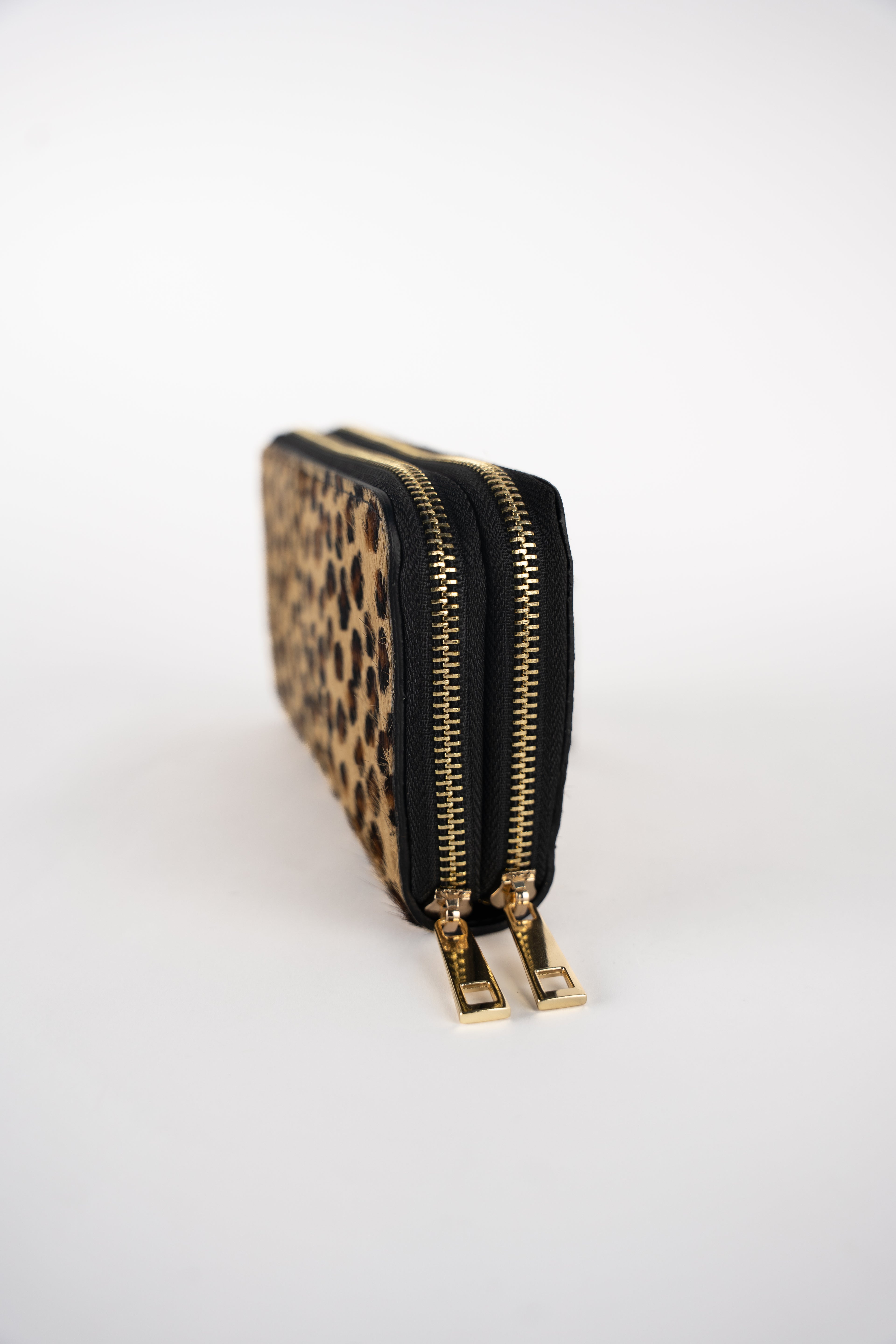 Portefeuille Edge - Motif Leopard Noir