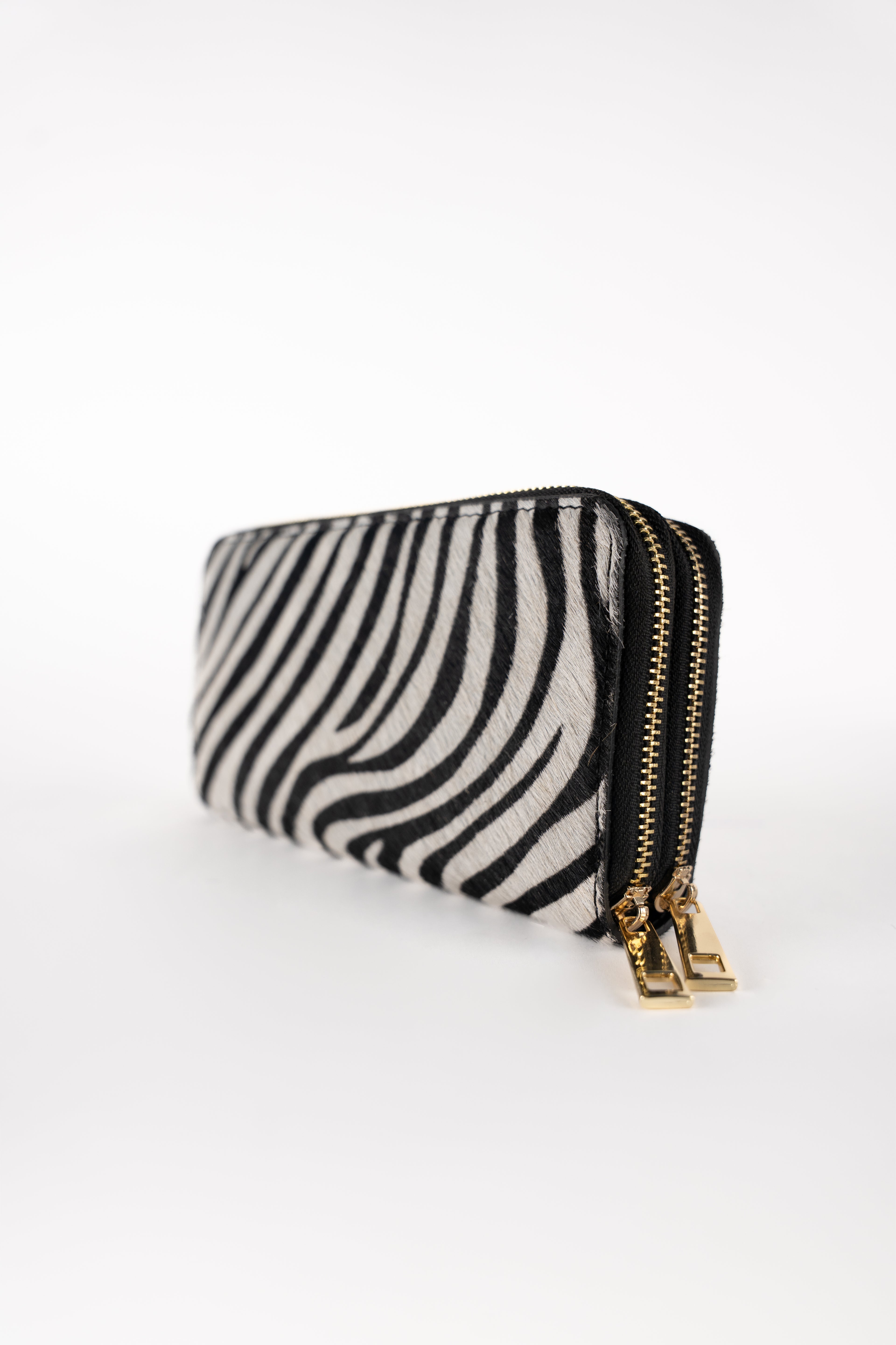 Portefeuille Edge - Motif Zebre Noir