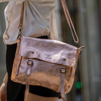 Bolso bandolera Nyle - Rosa metalizado