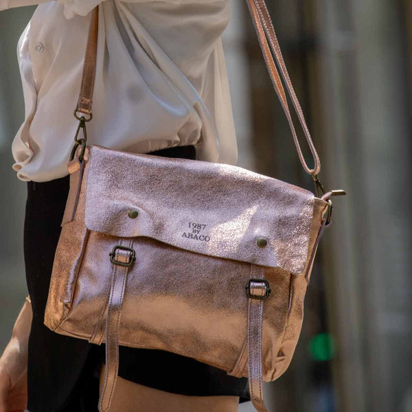 Nyle Crossbody Bag - Metallic Pink