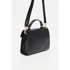 Sandy Croco Shoulder Bag - Black