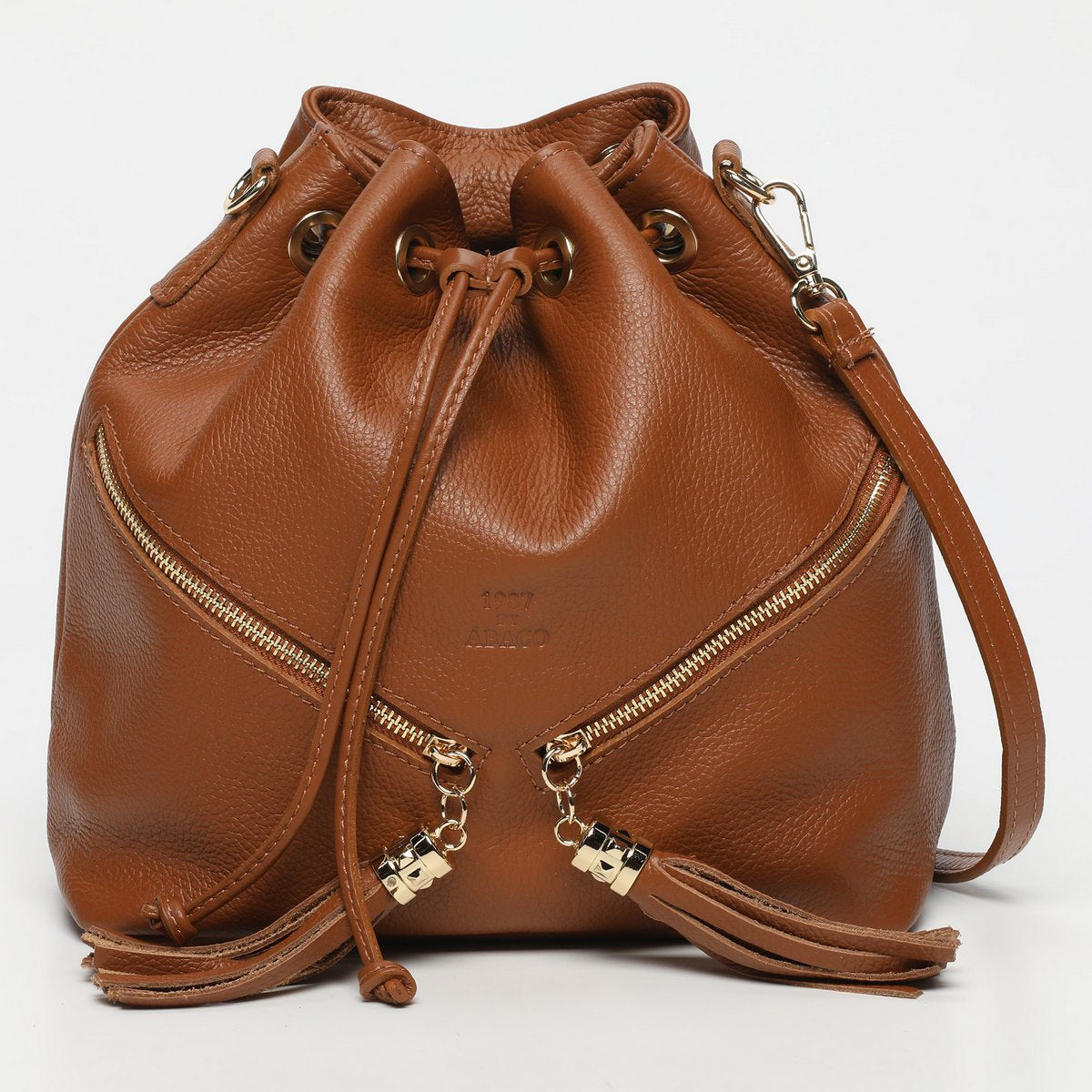 Bolso tipo bombonera Beth - Camel