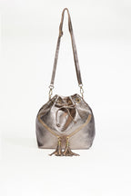 Bolso tipo bombonera Beth - Bronce claro