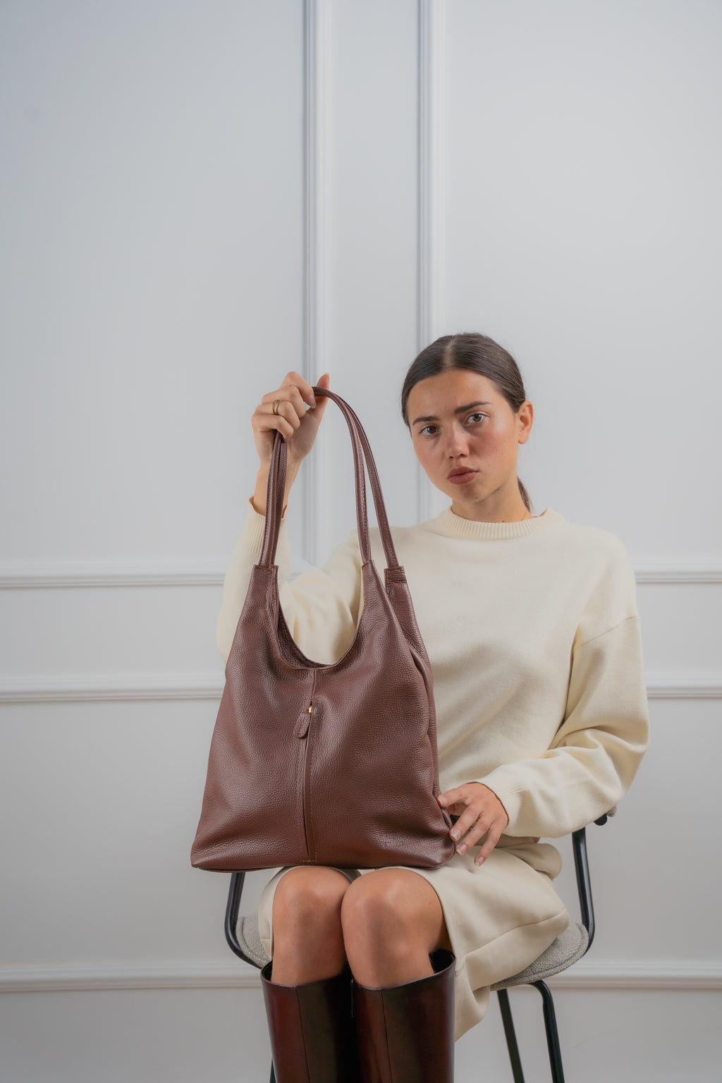 Sac Porté Épaule - Fred - Marron
