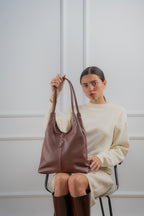 Sac Porté Épaule - Fred - Marron