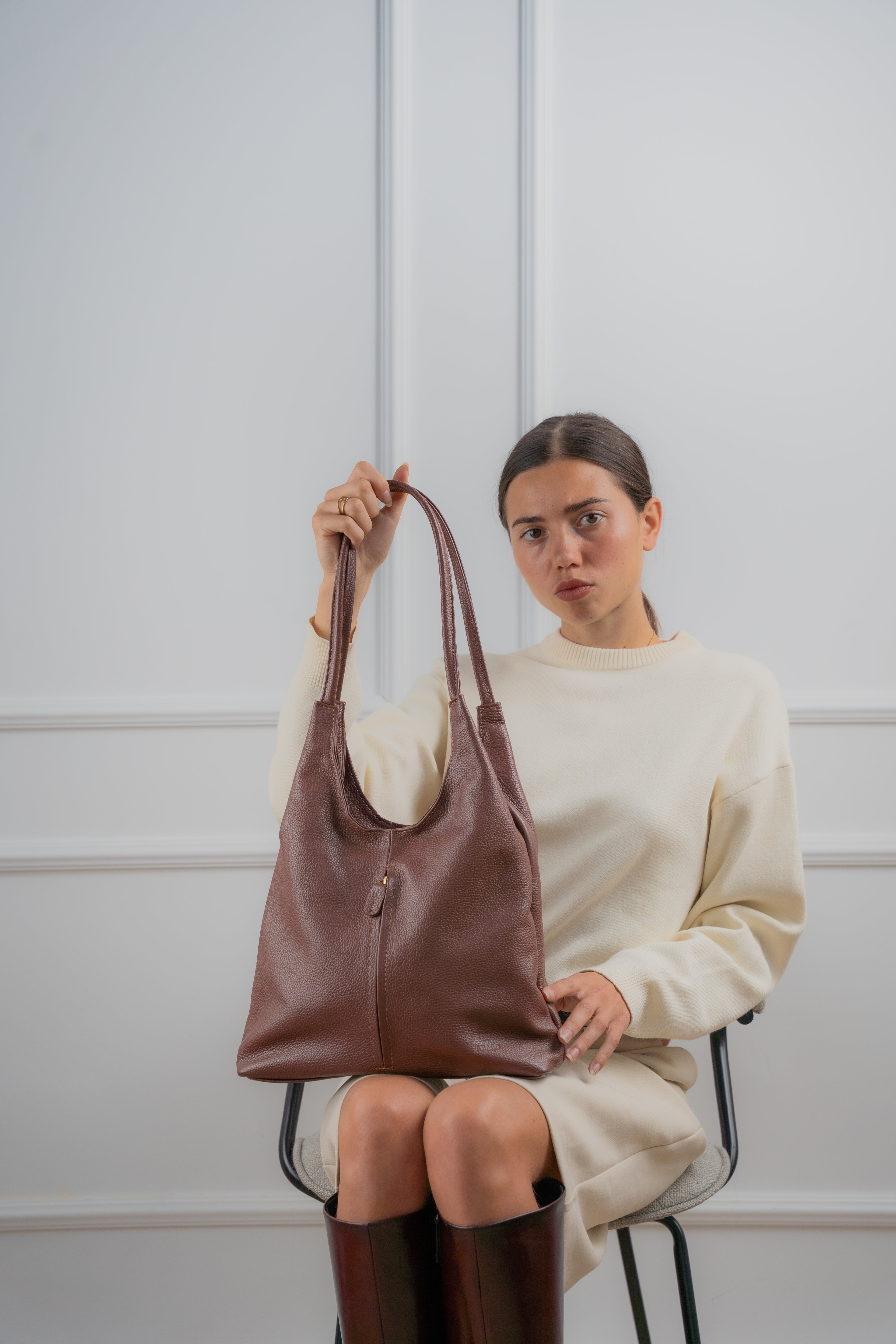 Sac Porté Épaule - Fred - Marron