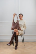 Sac Porté Épaule - Fred - Marron