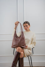 Sac Porté Épaule - Fred - Marron