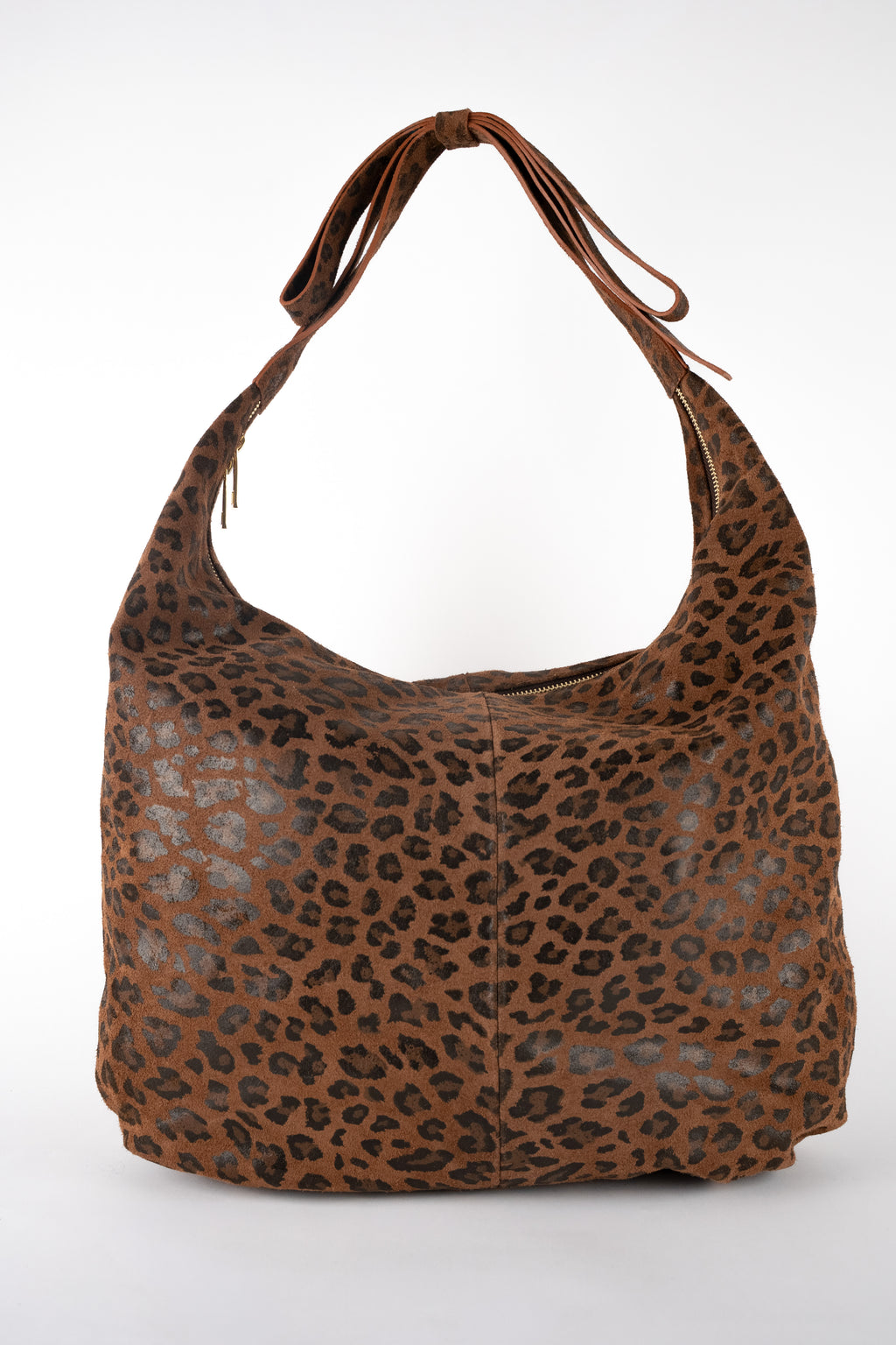 Sac Porte Epaule Kaelis - Motif Leopard Marrons