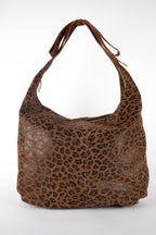 Sac Porte Epaule Kaelis - Motif Leopard Marrons
