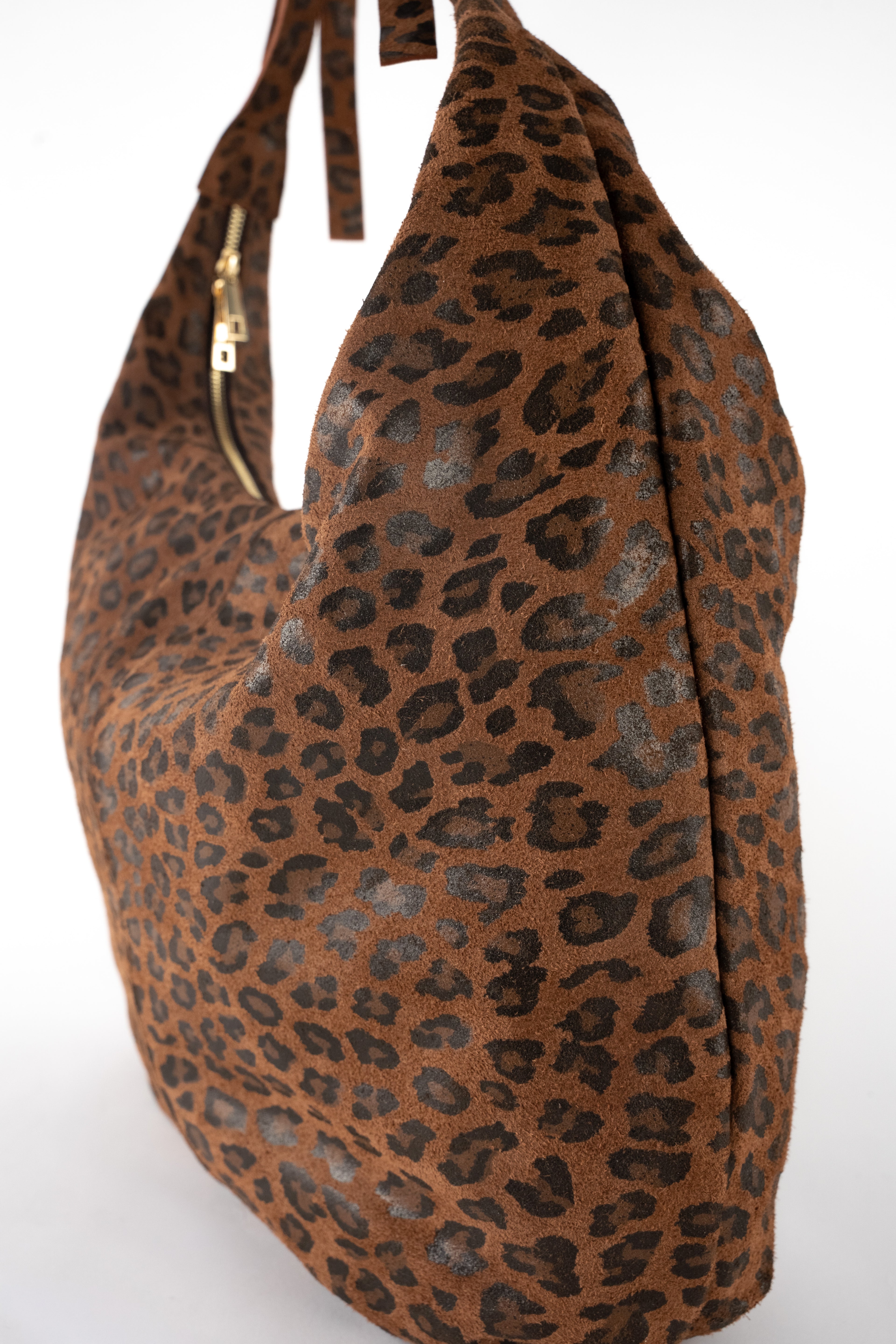 Sac Porte Epaule Kaelis - Motif Leopard Marrons