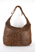 Sac Porte Epaule Kaelis - Motif Leopard Marrons
