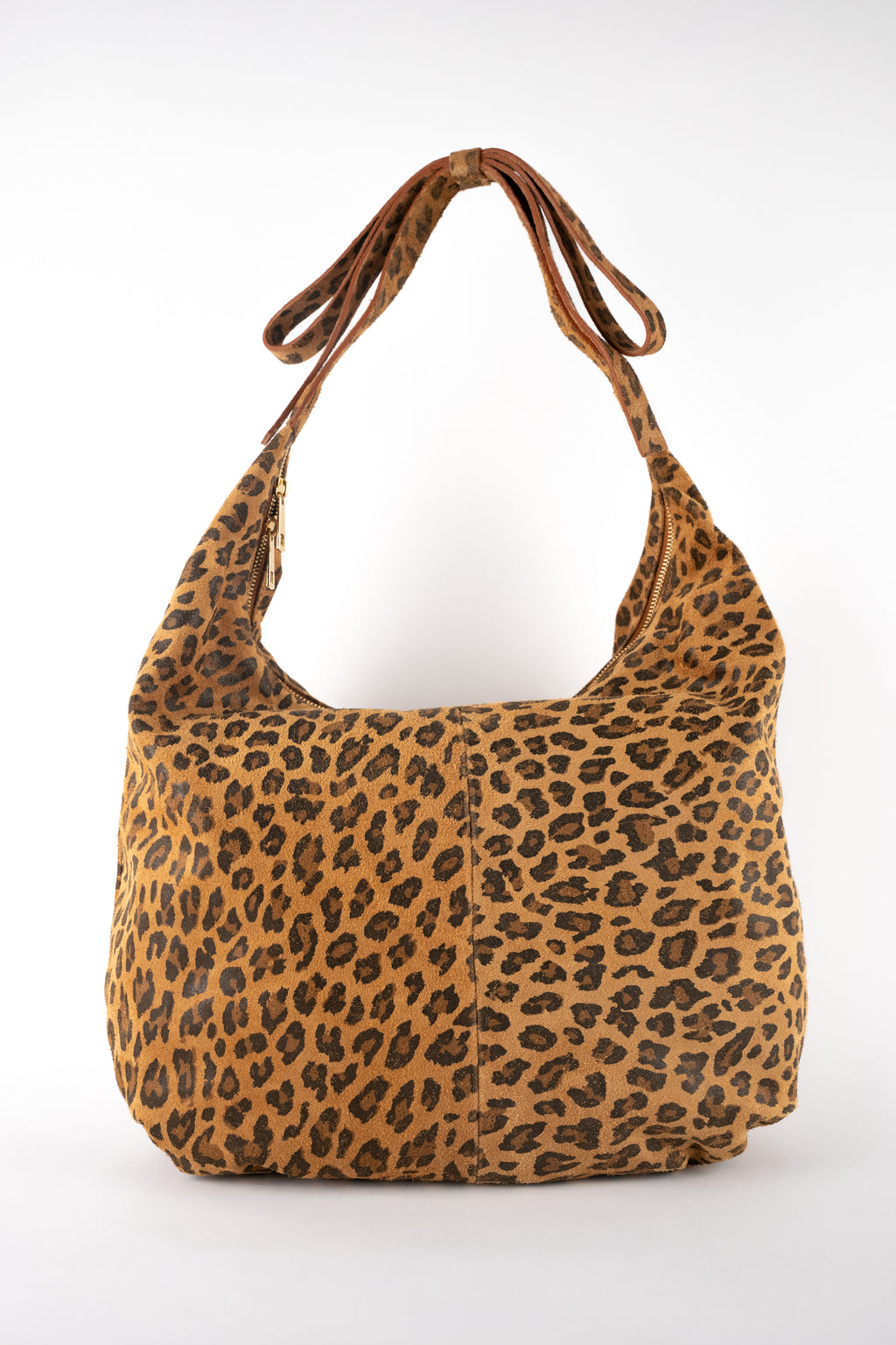 Sac Porte Epaule Kaelis - Motif Leopard Camel