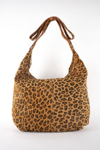 Sac Porte Epaule Kaelis - Motif Leopard Camel
