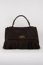 Bolso de Mano - Mick con Flecos - Moka