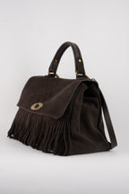 Bolso de Mano - Mick con Flecos - Moka
