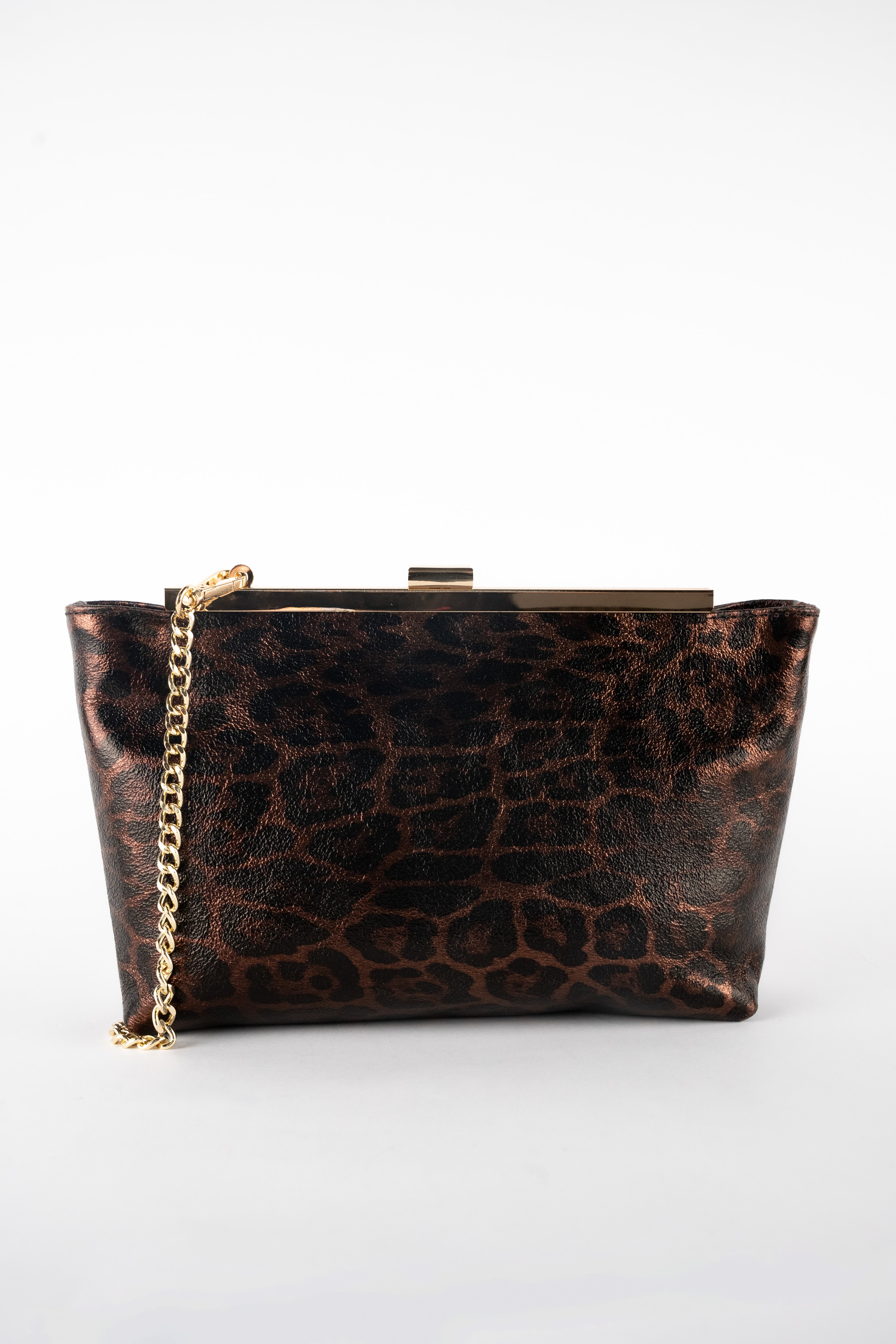 Sac À Bandouliere Norys - Motif Leopard Marrons