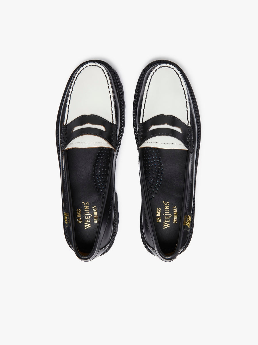 Weejun Superlug Penny - Black & White