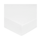 “Prestige” Fitted Sheet - Cotton Satin - White