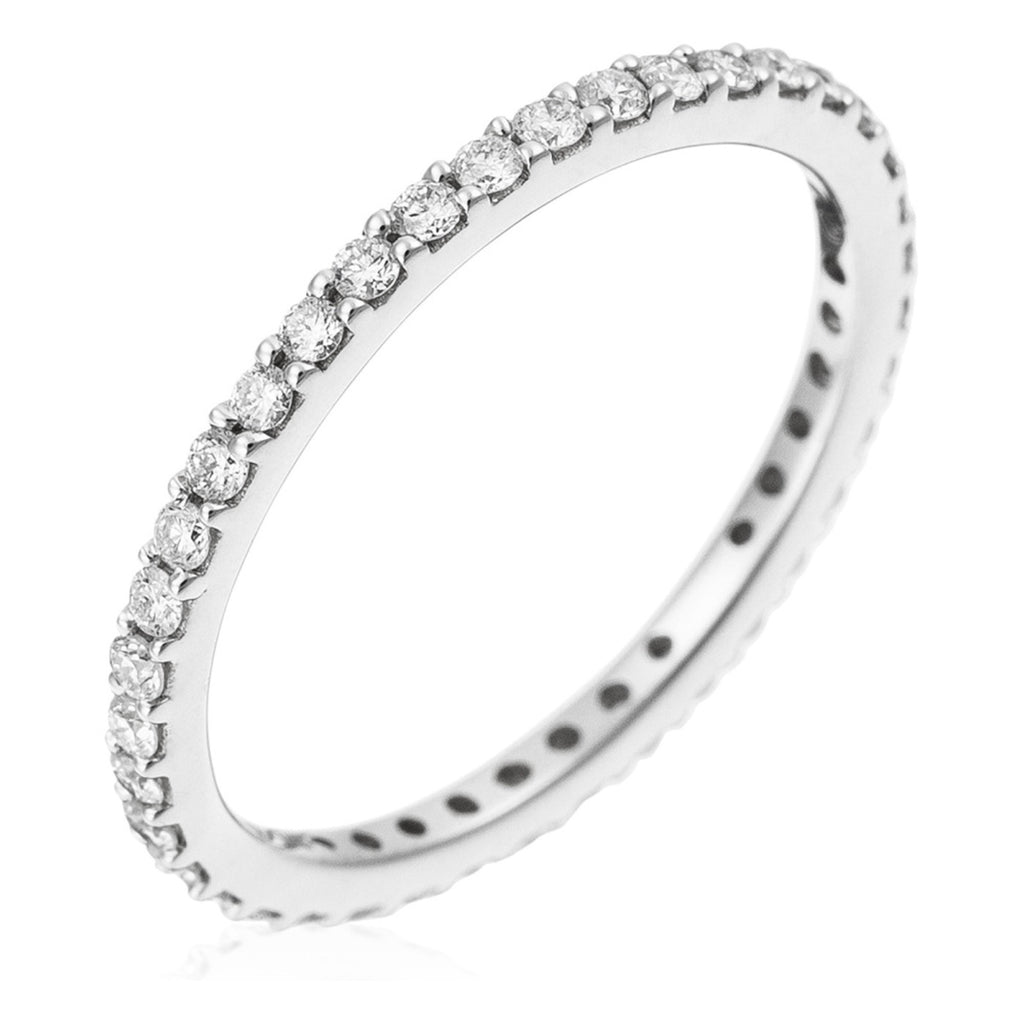 Anello "Giro completo luminoso" diamanti 0,4/39