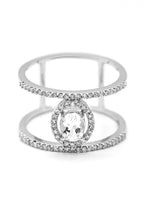 Anillo “Reino” Diamantes: 0.23Ct/68 Topacio Blanco 0.3/1