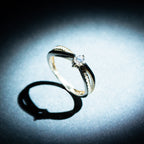Anillo "Solitario Joli" Diamantes 0.07/18 + 0.20/1 - Oro Amarillo 375/1000