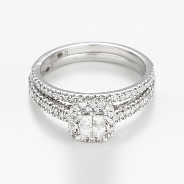 Bague "Brillant Duo" Diamants 0,52/73