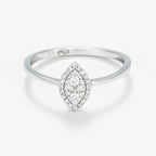 "Itzer" Diamond Ring, 0.15/32 diameter - 375/1000 White Gold