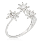 Bague "Bouquet Glacé" D0,20/55 - Or Blanc