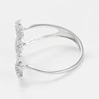 Bague "Bouquet Glacé" D0,20/55 - Or Blanc