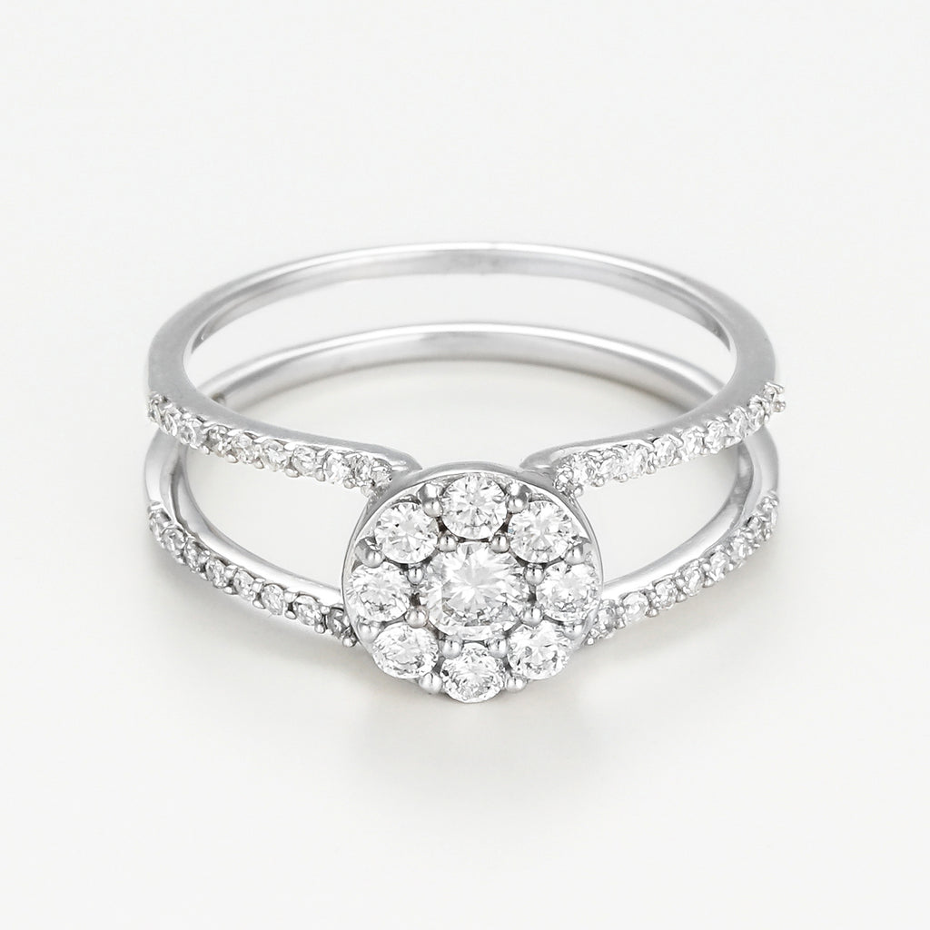 Bague Duo Emboité "Duo Magique" D0,64Ct/108