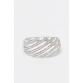 Anillo "La Splendide" D0.25/86 - Oro blanco 375/1000