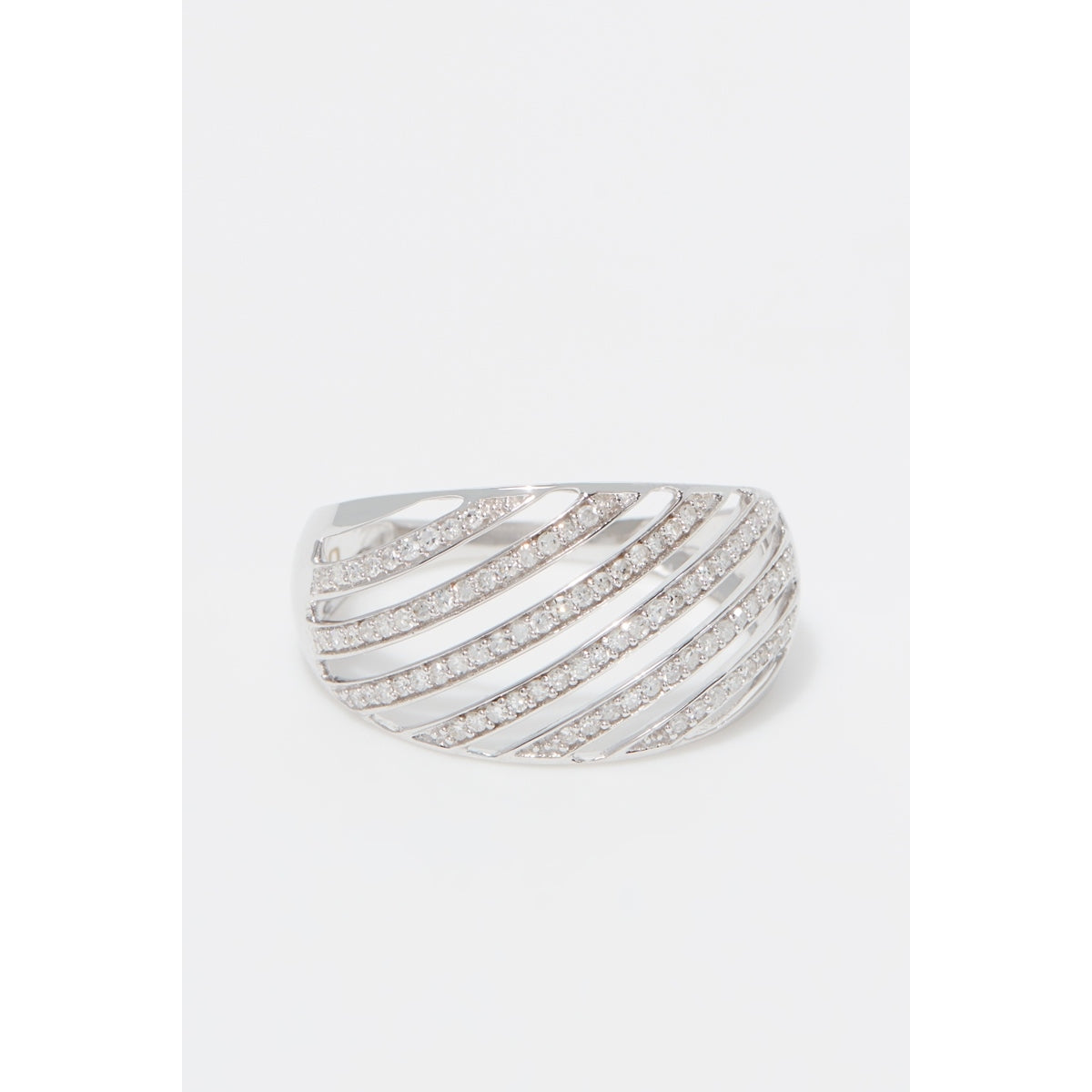 Anillo "La Splendide" D0.25/86 - Oro blanco 375/1000