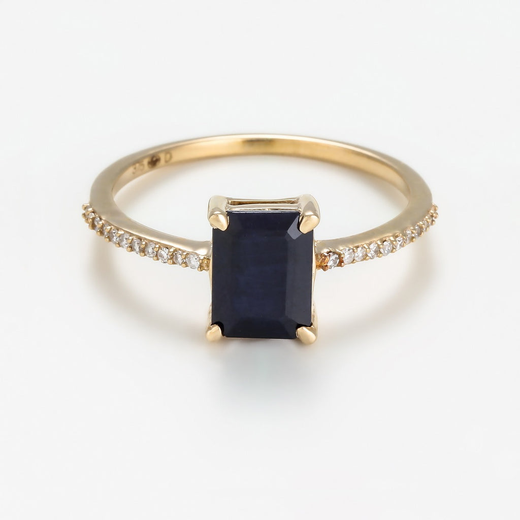 Bague Carre Saphir