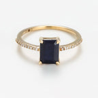 Bague Carre Saphir